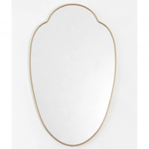 Зеркало фигурное в тонкой золотой раме Milis Gold (Милис) Smal 55*89 см